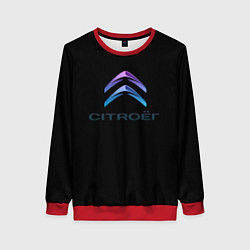 Женский свитшот Citroen logo neon