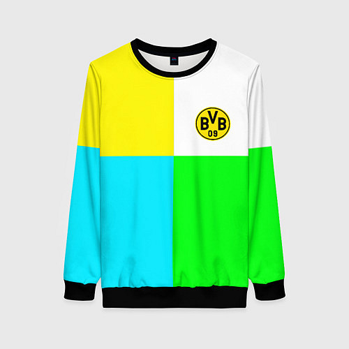 Женский свитшот Borussia color cport / 3D-Черный – фото 1