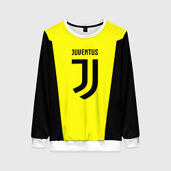 Свитшот женский Juventus sport geometry yellow, цвет: 3D-белый