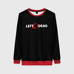 Свитшот женский Left 4 Dead logo, цвет: 3D-красный