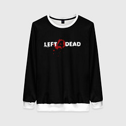 Свитшот женский Left 4 Dead logo, цвет: 3D-белый