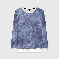 Свитшот женский Абстракция - синий лёд, цвет: 3D-белый