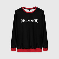 Женский свитшот Megadeth logo white