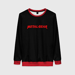 Свитшот женский Metal gear red logo, цвет: 3D-красный