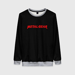 Женский свитшот Metal gear red logo