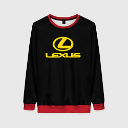 Женский свитшот Lexus yellow logo