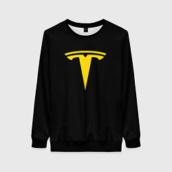 Женский свитшот Tesla yellow