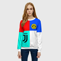 Свитшот женский Juventus x Borussia, цвет: 3D-белый — фото 2