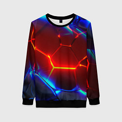 Женский свитшот Красные плиты с ярким светом