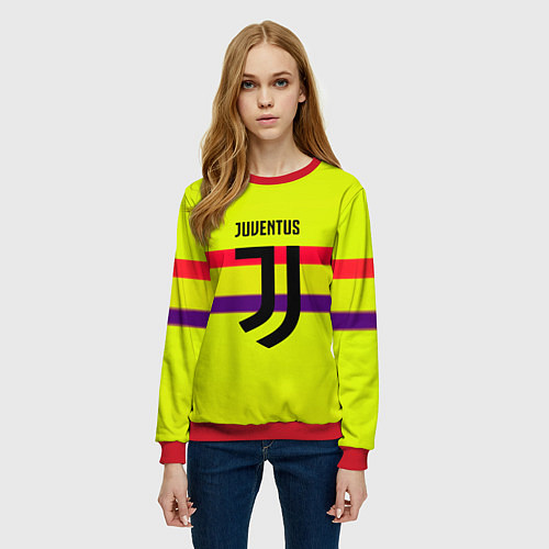 Женский свитшот Juventus sport line / 3D-Красный – фото 3