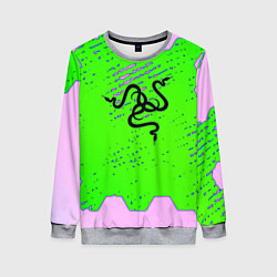 Свитшот женский Razer pattern geometry, цвет: 3D-меланж