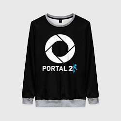 Женский свитшот Portal2 logo game