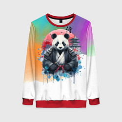 Женский свитшот Panda samurai - Japan