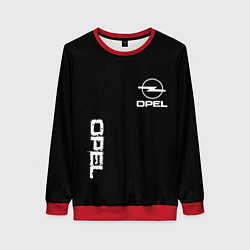 Свитшот женский Opel white logo, цвет: 3D-красный