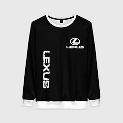 Свитшот женский Lexus white logo auto, цвет: 3D-белый