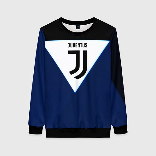 Женский свитшот Juventus sport geometry color / 3D-Черный – фото 1