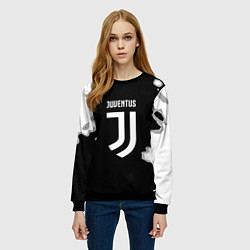 Свитшот женский Juventus fc краски, цвет: 3D-черный — фото 2