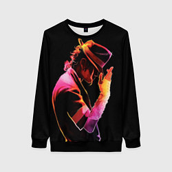 Свитшот женский Michael Jackson in the hat, цвет: 3D-черный