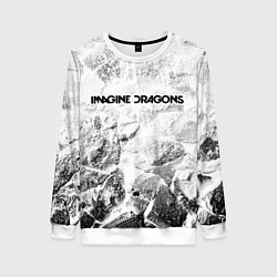 Свитшот женский Imagine Dragons white graphite, цвет: 3D-белый