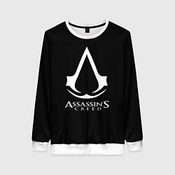 Свитшот женский Assassins Creed logo game, цвет: 3D-белый