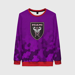 Женский свитшот Inter Miami logo pattern