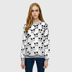 Свитшот женский Marshmello dj pattern, цвет: 3D-меланж — фото 2
