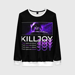 Свитшот женский Killjoy Valorant, цвет: 3D-белый