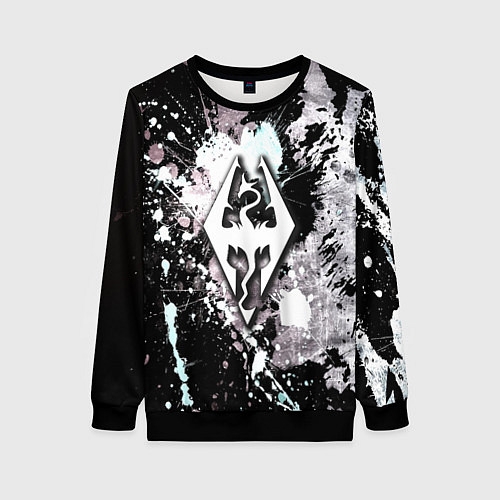 Женский свитшот The elder scrolls краски древности / 3D-Черный – фото 1