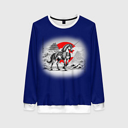 Женский свитшот Японский единорог