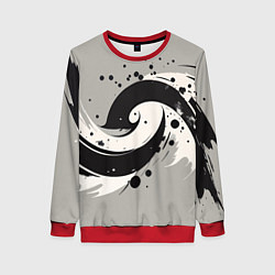 Женский свитшот Инь-янь абстракция - нейроарт