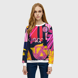 Свитшот женский Ширли мырли, цвет: 3D-белый — фото 2