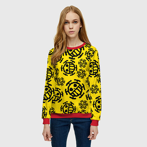 Женский свитшот One Piece Trafalgar Law / 3D-Красный – фото 3