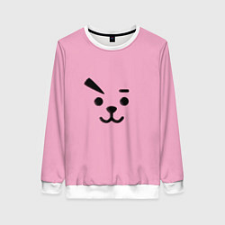 Свитшот женский BT21 Cooky, цвет: 3D-белый