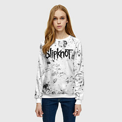 Свитшот женский Slipknot dirty ice, цвет: 3D-белый — фото 2