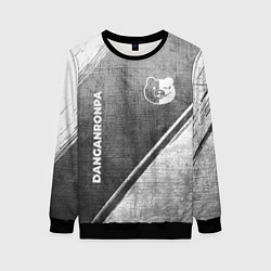 Свитшот женский Danganronpa - grey gradient вертикально, цвет: 3D-черный