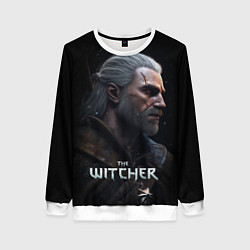 Свитшот женский The Witcher poster, цвет: 3D-белый