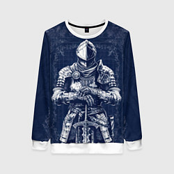 Свитшот женский Элитный рыцарь из Dark Souls, цвет: 3D-белый
