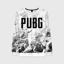 Свитшот женский PUBG white graphite, цвет: 3D-белый