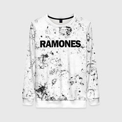 Свитшот женский Ramones dirty ice, цвет: 3D-белый