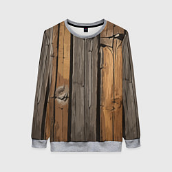 Свитшот женский Old boards, цвет: 3D-меланж