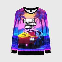 Женский свитшот Vice city retro wave Lambo