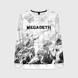 Свитшот женский Megadeth white graphite, цвет: 3D-белый