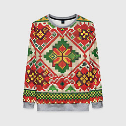 Женский свитшот Классические русские узоры и орнамент