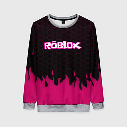 Женский свитшот Roblox fire pink