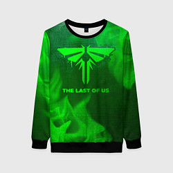 Свитшот женский The Last Of Us - green gradient, цвет: 3D-черный