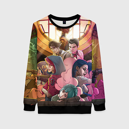 Женский свитшот Герои Arcane / 3D-Черный – фото 1