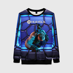 Свитшот женский Mo and Krill Deadlock, цвет: 3D-черный