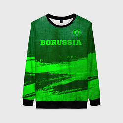 Свитшот женский Borussia - green gradient посередине, цвет: 3D-черный