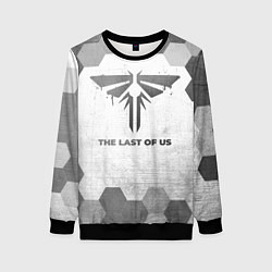 Свитшот женский The Last Of Us - white gradient, цвет: 3D-черный