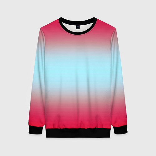 Женский свитшот Текстура цветов градиента / 3D-Черный – фото 1